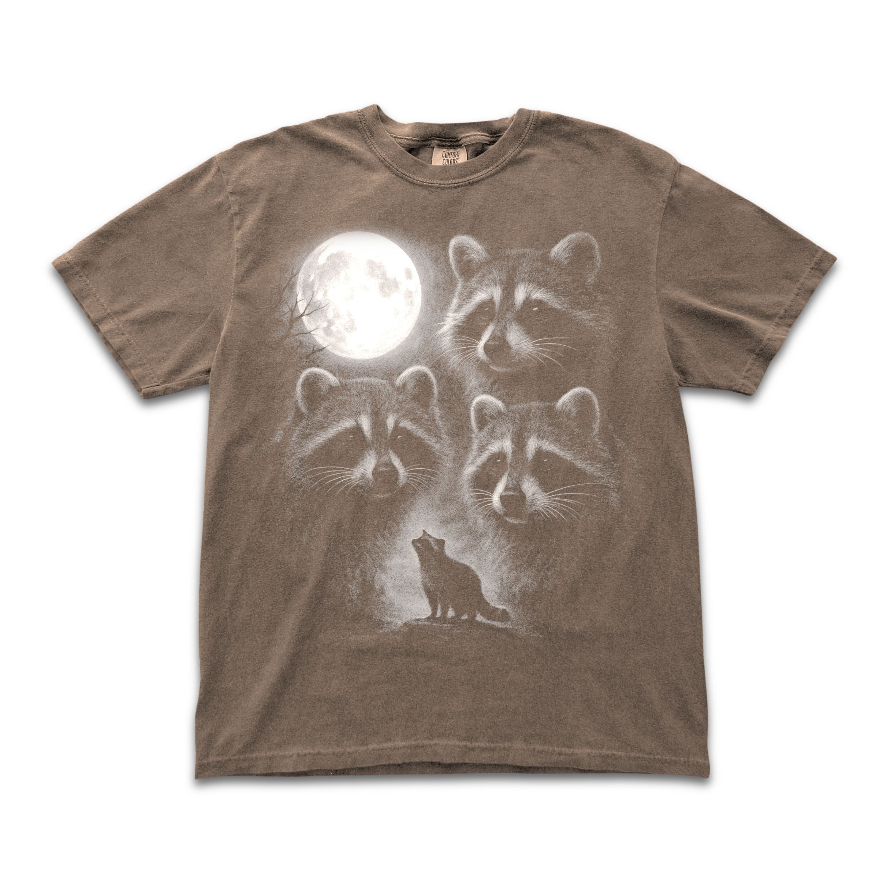 Raccoons Full Moon Tee