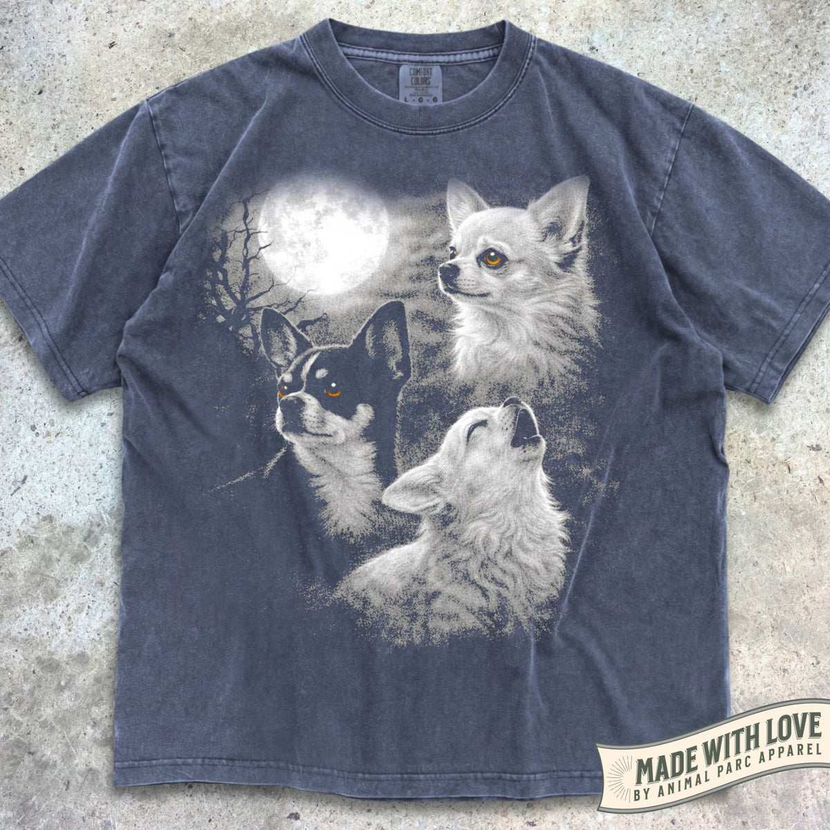 Full Moon Chihuahuas Tee