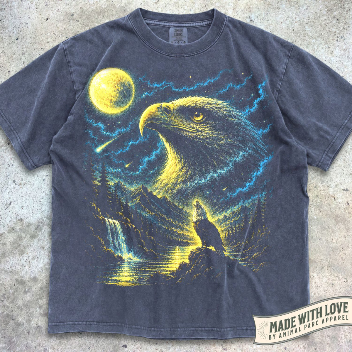 Bald Eagle Howling Moon Tee 2.0