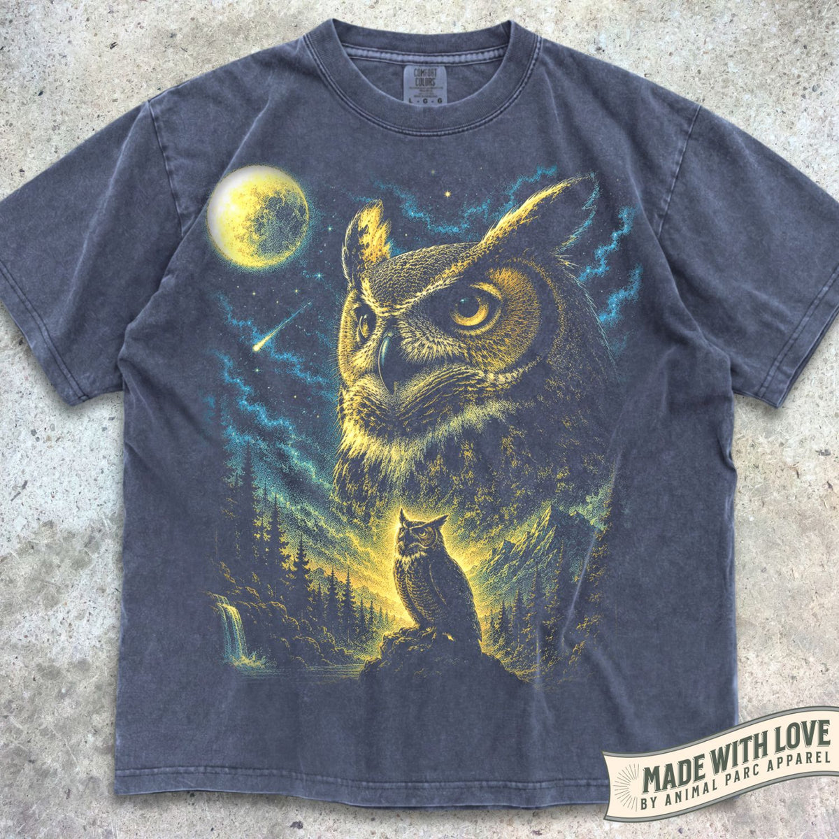 Great Horned Owl Moonlight Tee