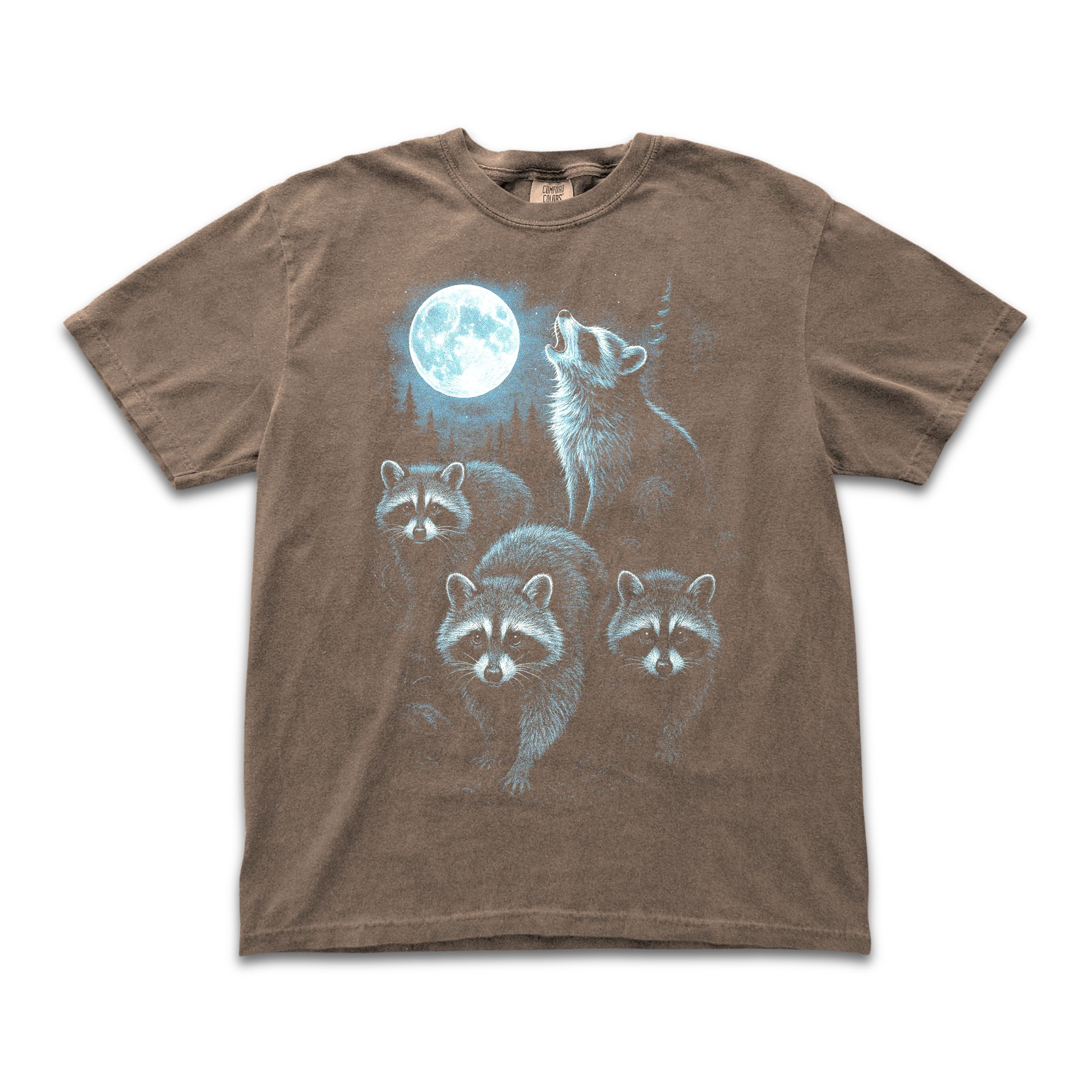 Raccoons Howling Moon Tee