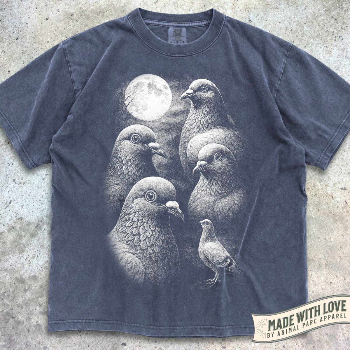 Full Moon Pigeons Tee