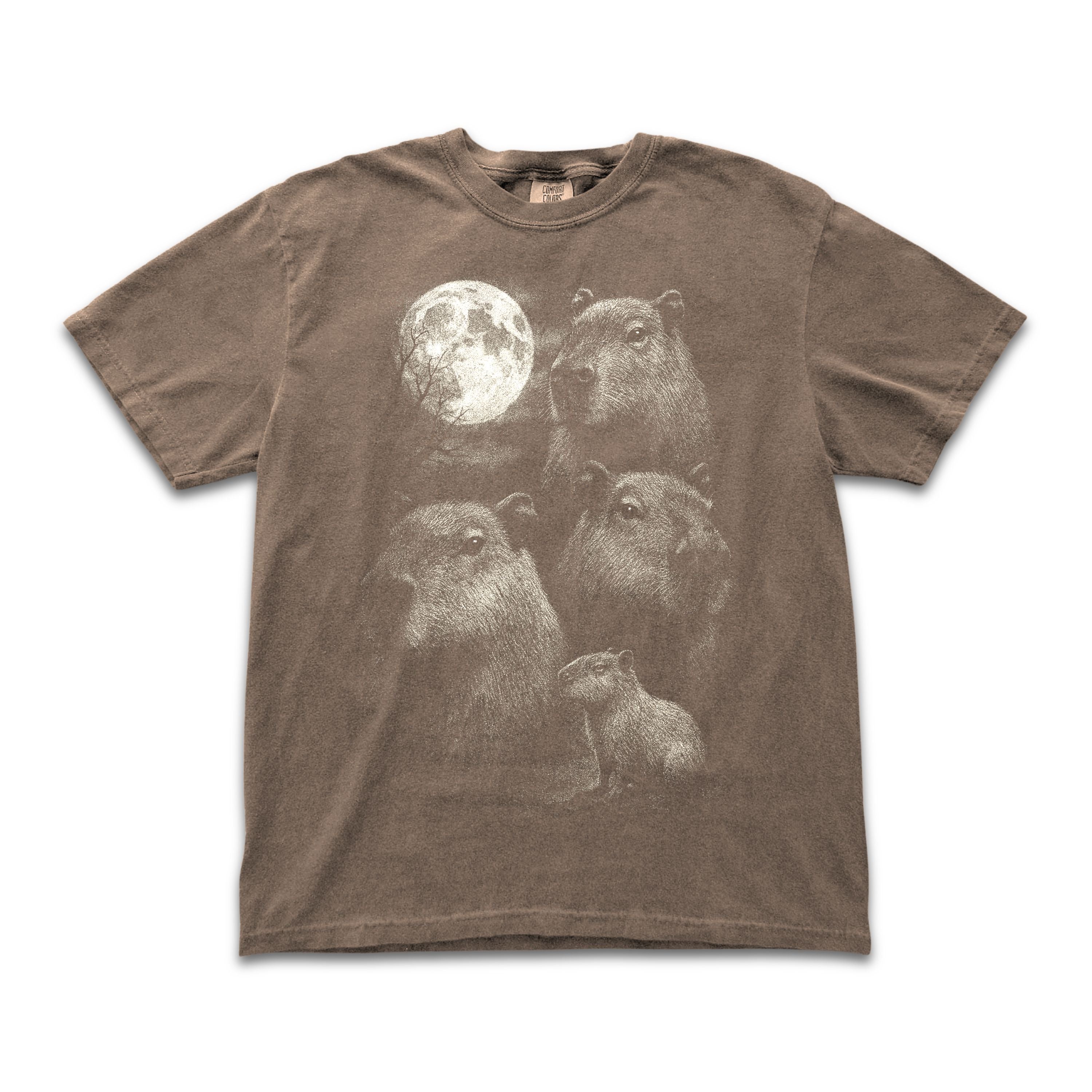 Capybaras Full Moon Tee