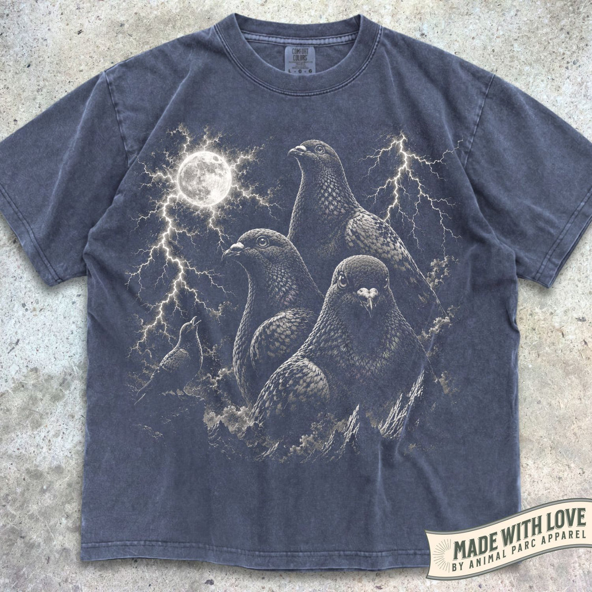 Lightning Pigeons Tee