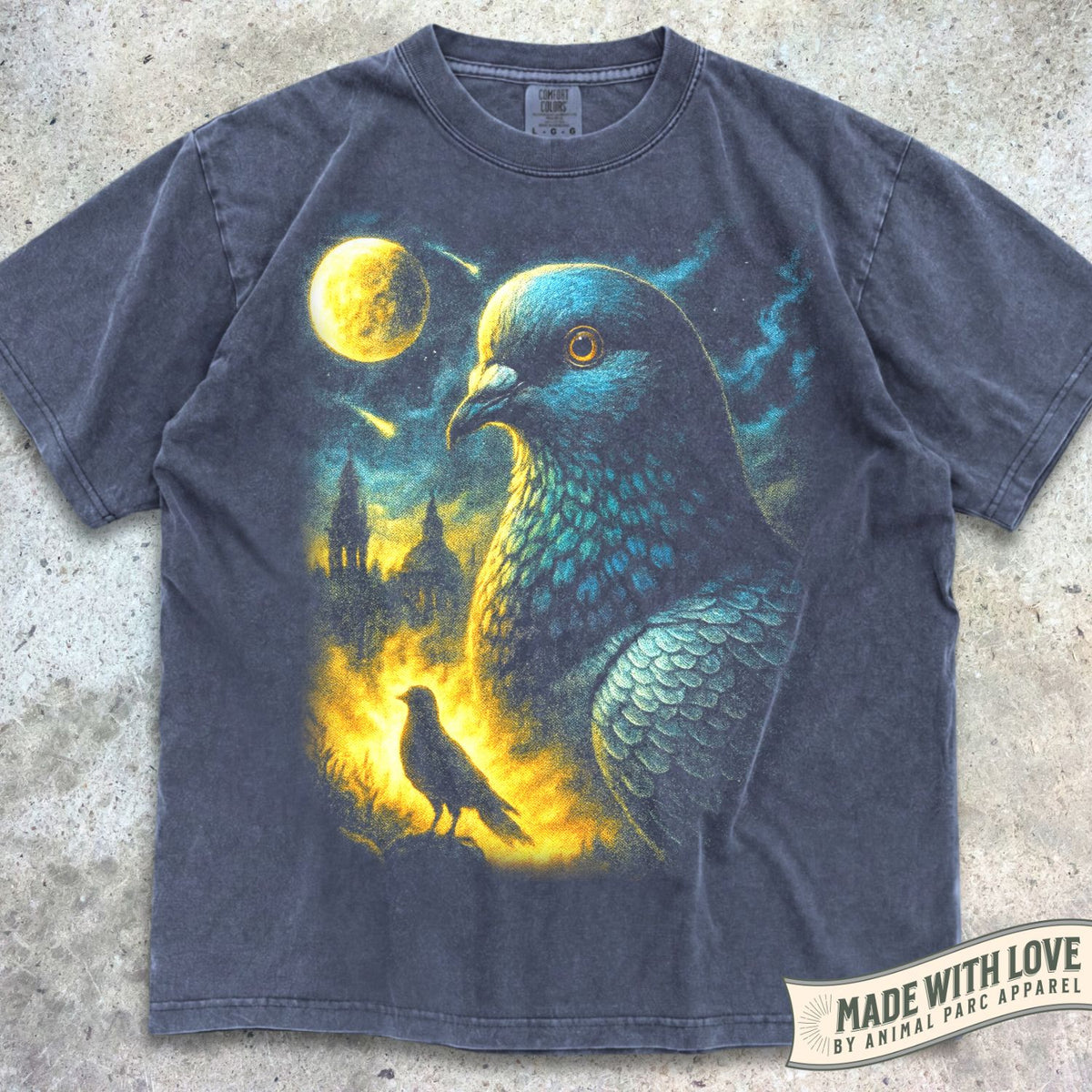 Moonlight Pigeon Tee