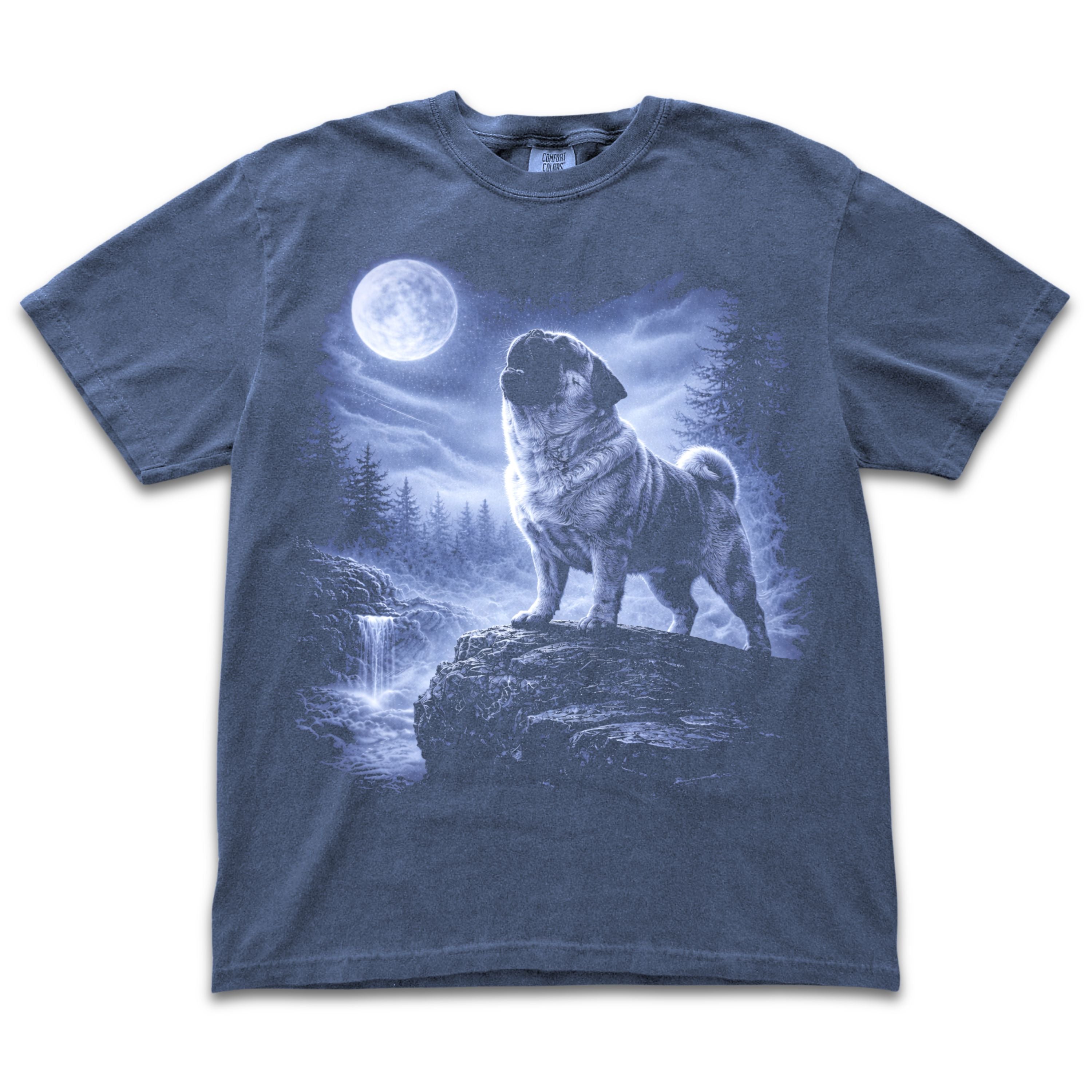 Pug Howling to the Moon 2.0