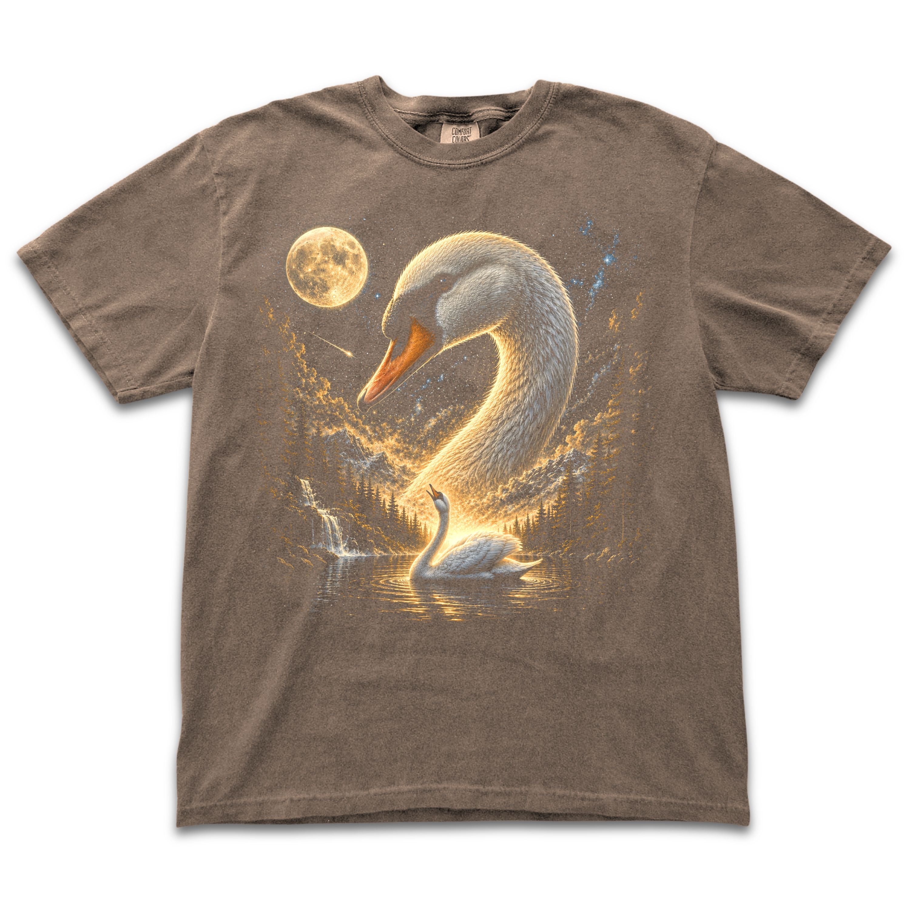 Swan Howling to the Moon