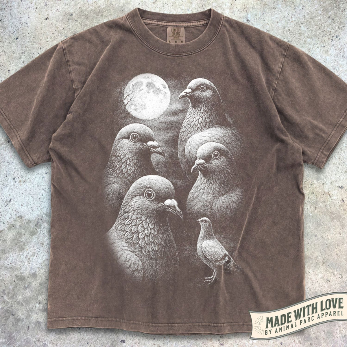 Full Moon Pigeons Tee