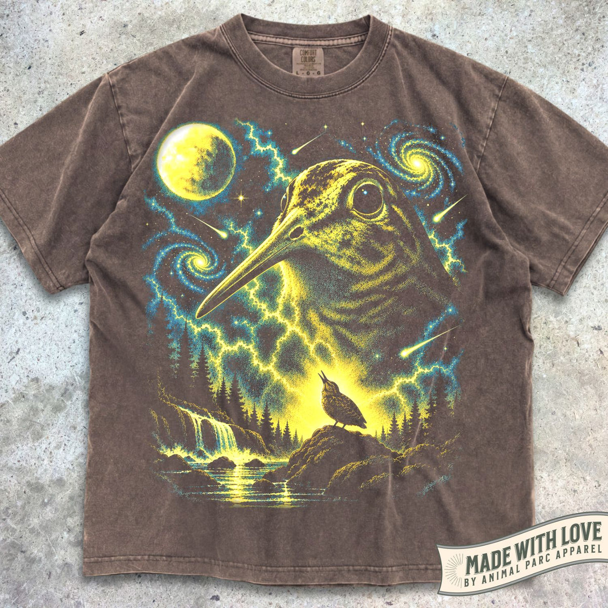 American Woodcock Howling Moon Tee