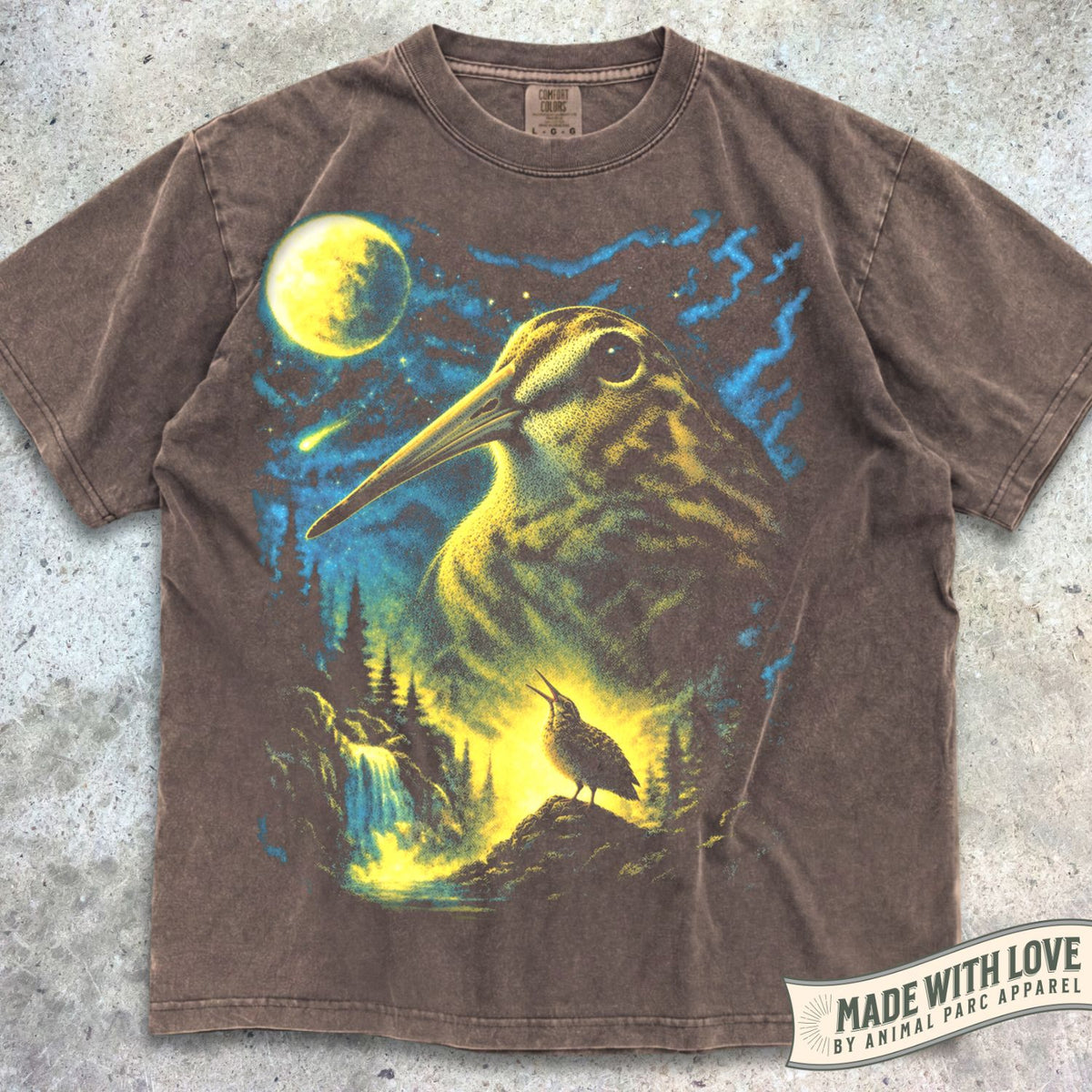 American Woodcock Howling to the Moon Tee