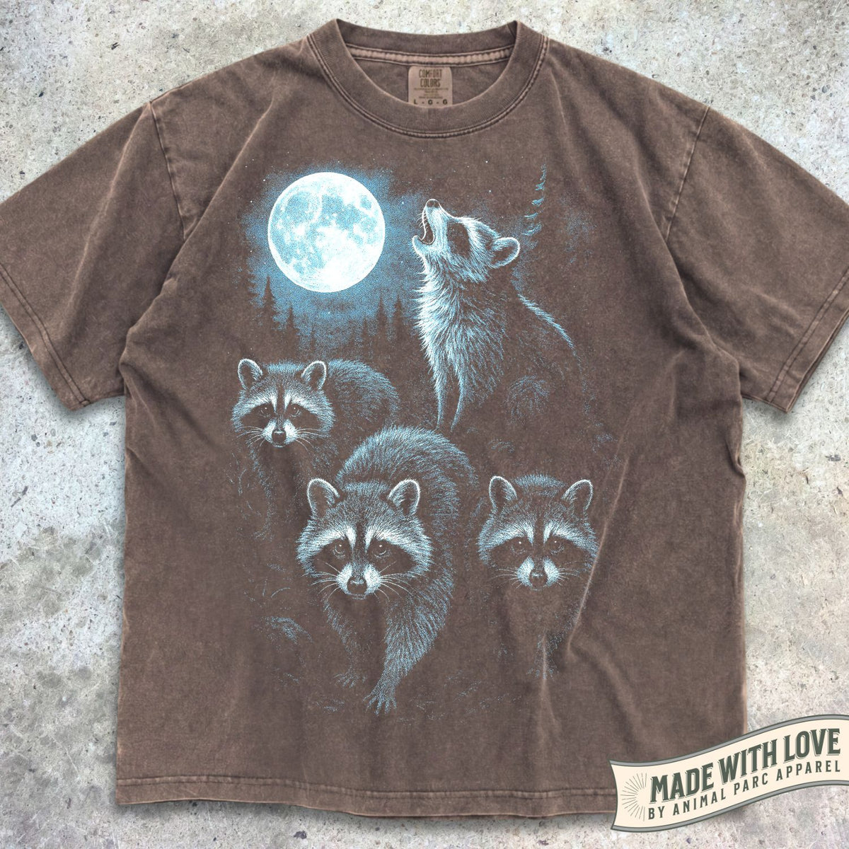 Full Moon Raccoons Tee