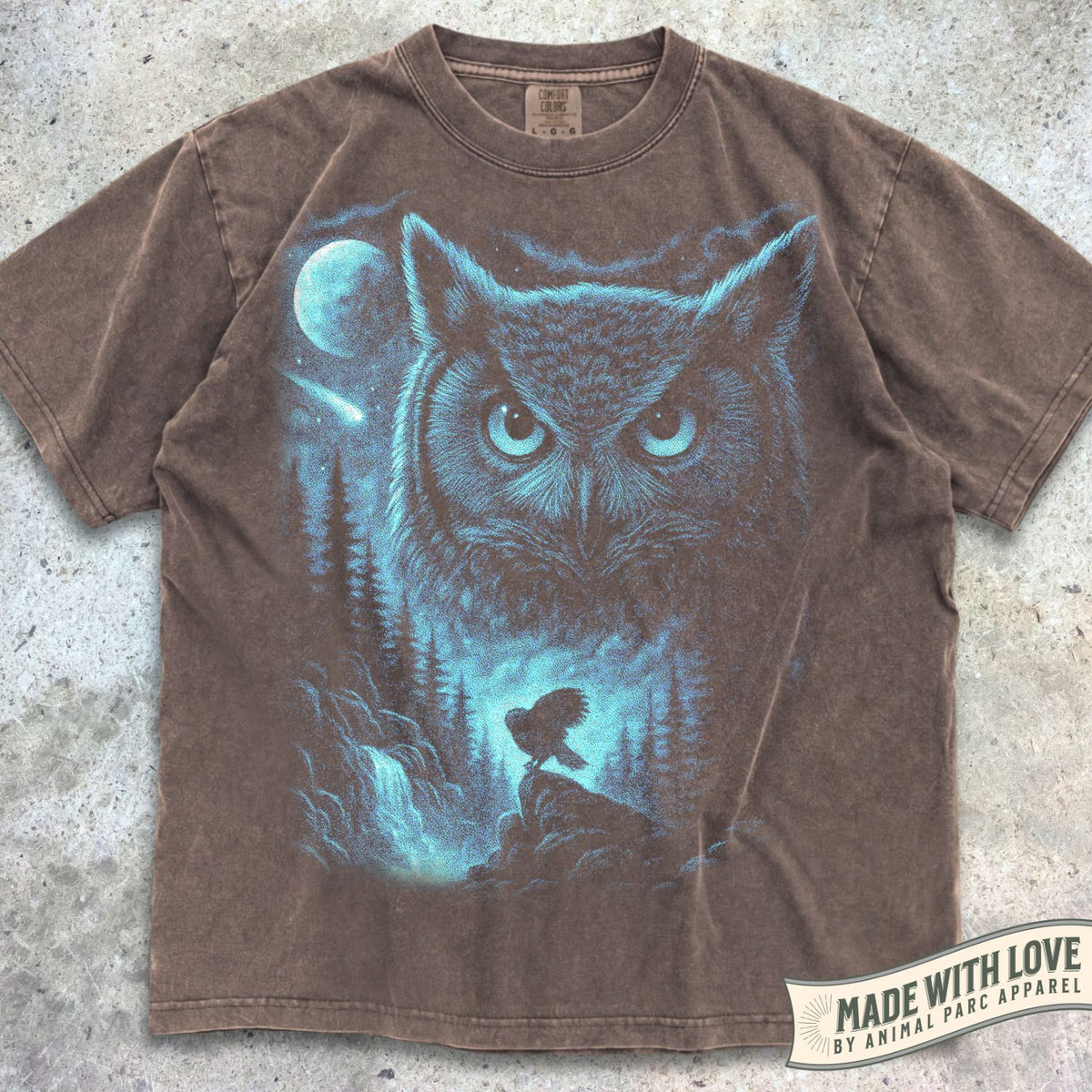 Blue Moonlight Owl Tee