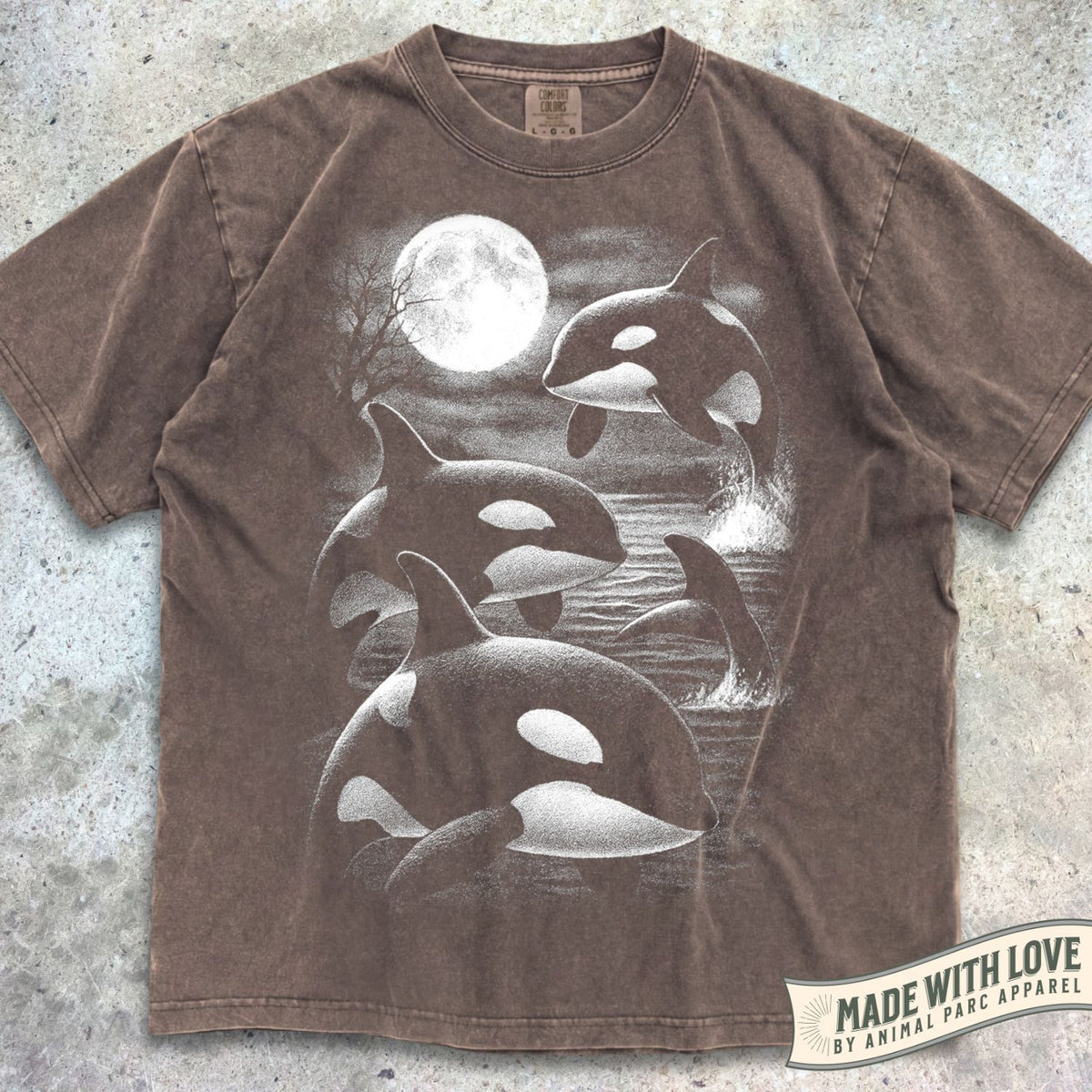 Full Moon Orcas Tee