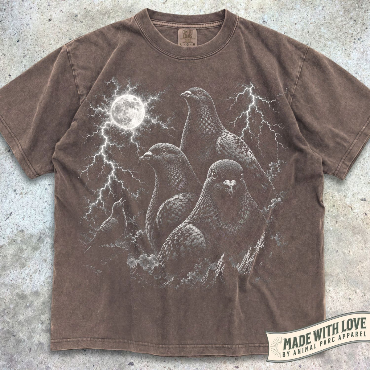 Lightning Pigeons Tee