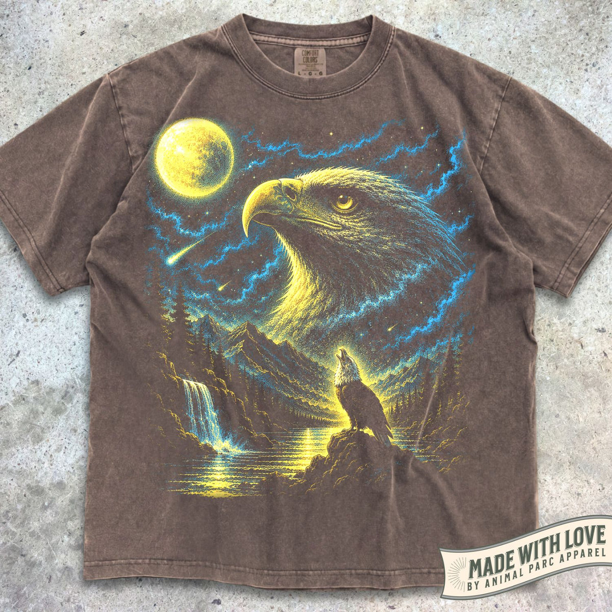 Bald Eagle Howling Moon Tee 2.0