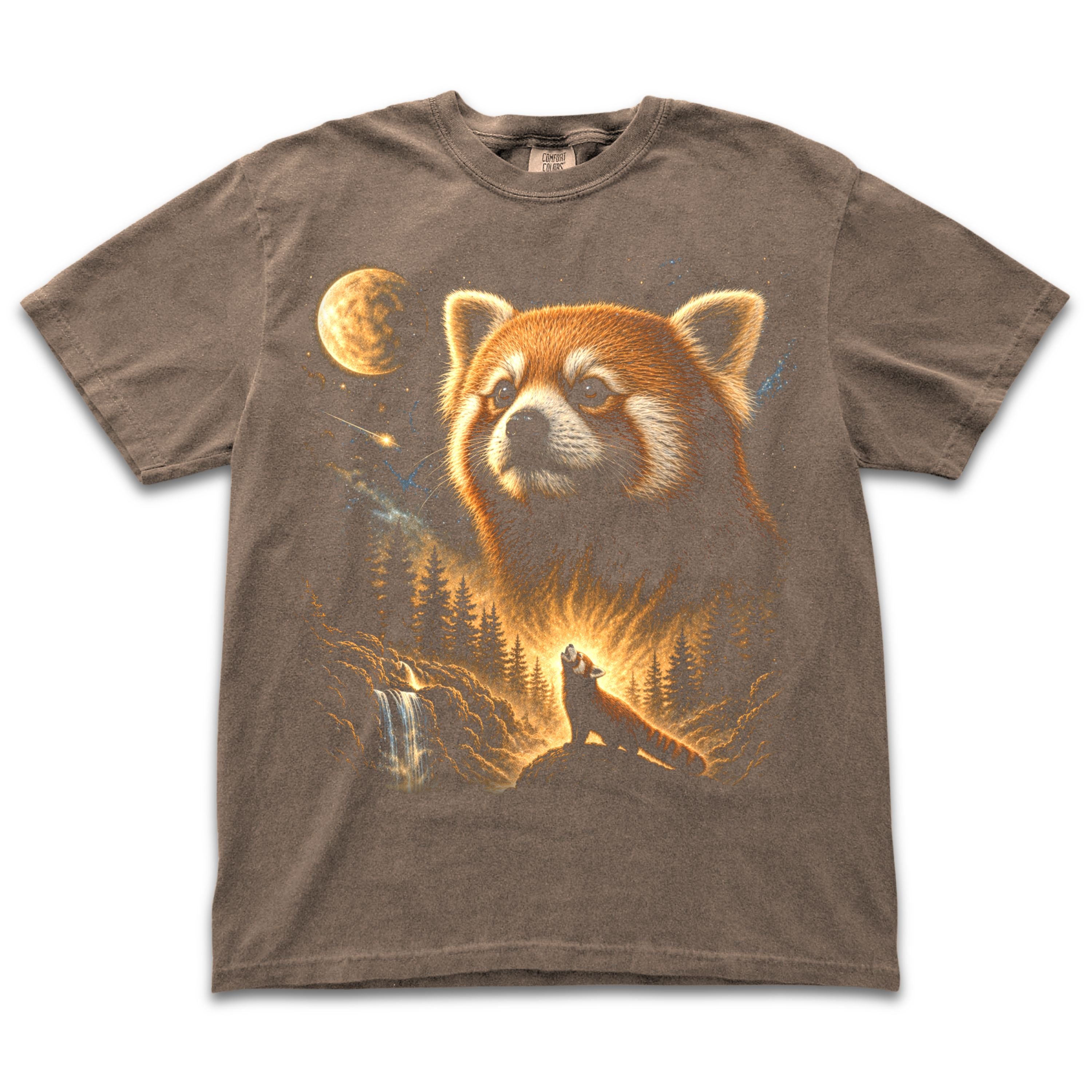 Red Panda Howling to the Moon