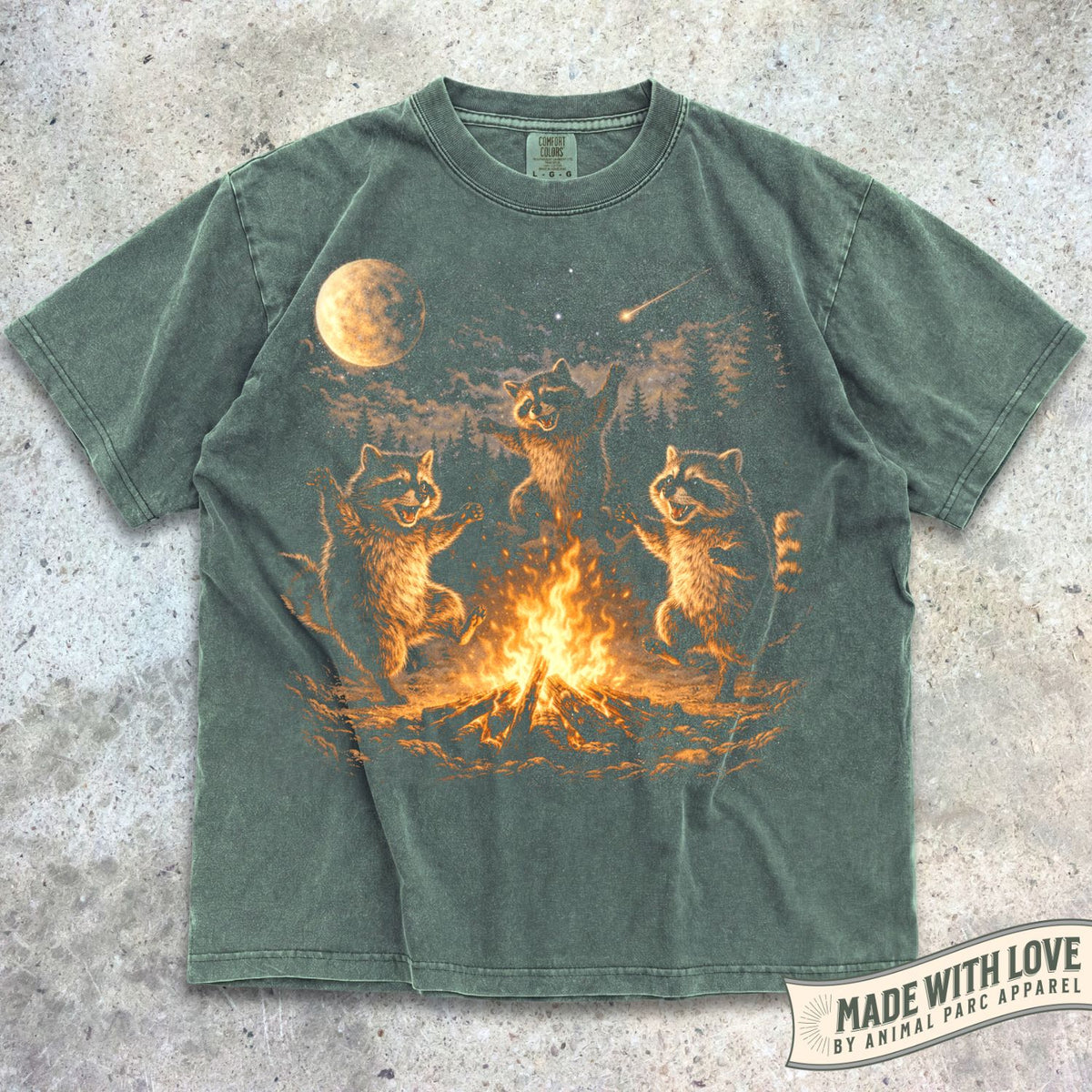 Bonfire Raccoons Tee