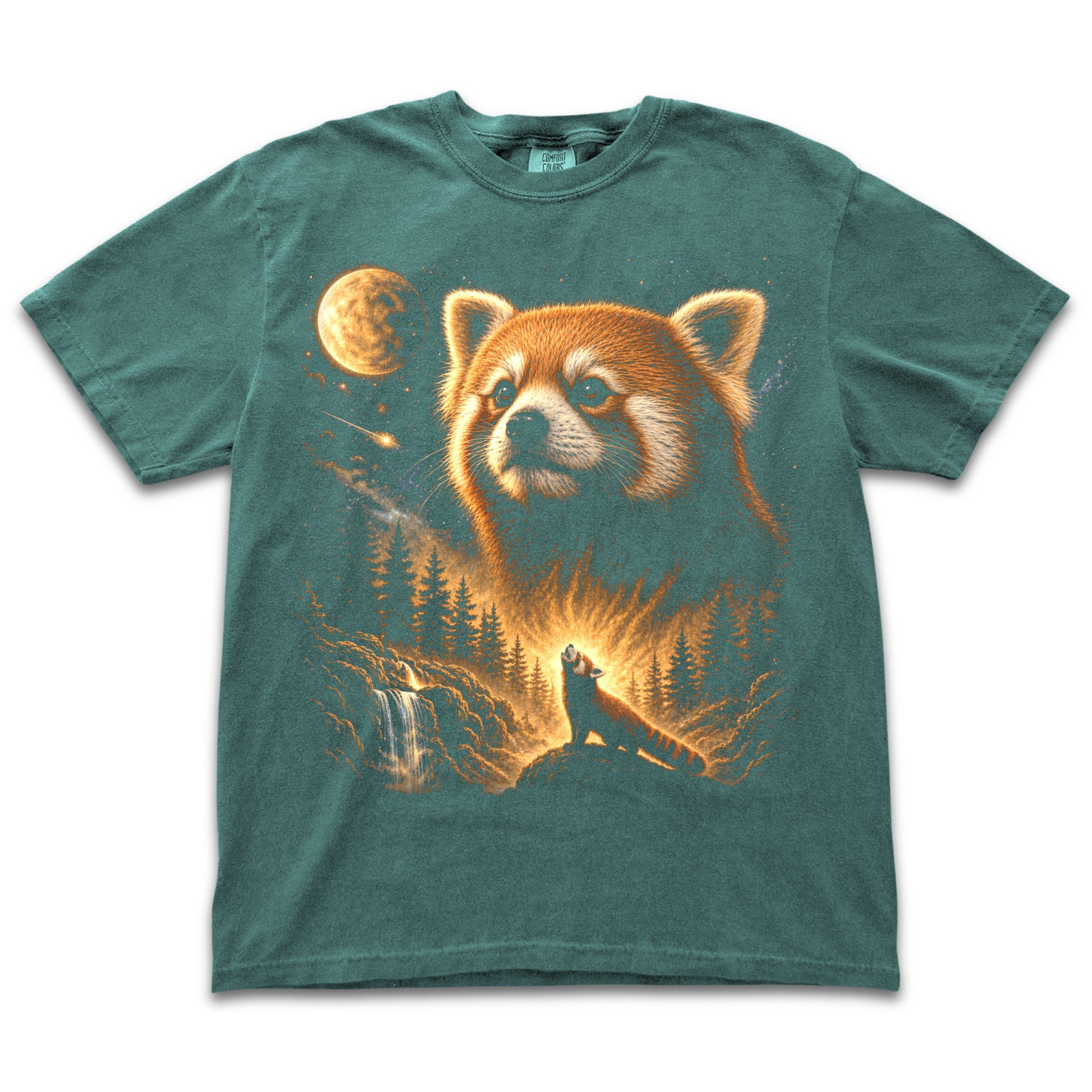 Red Panda Howling to the Moon
