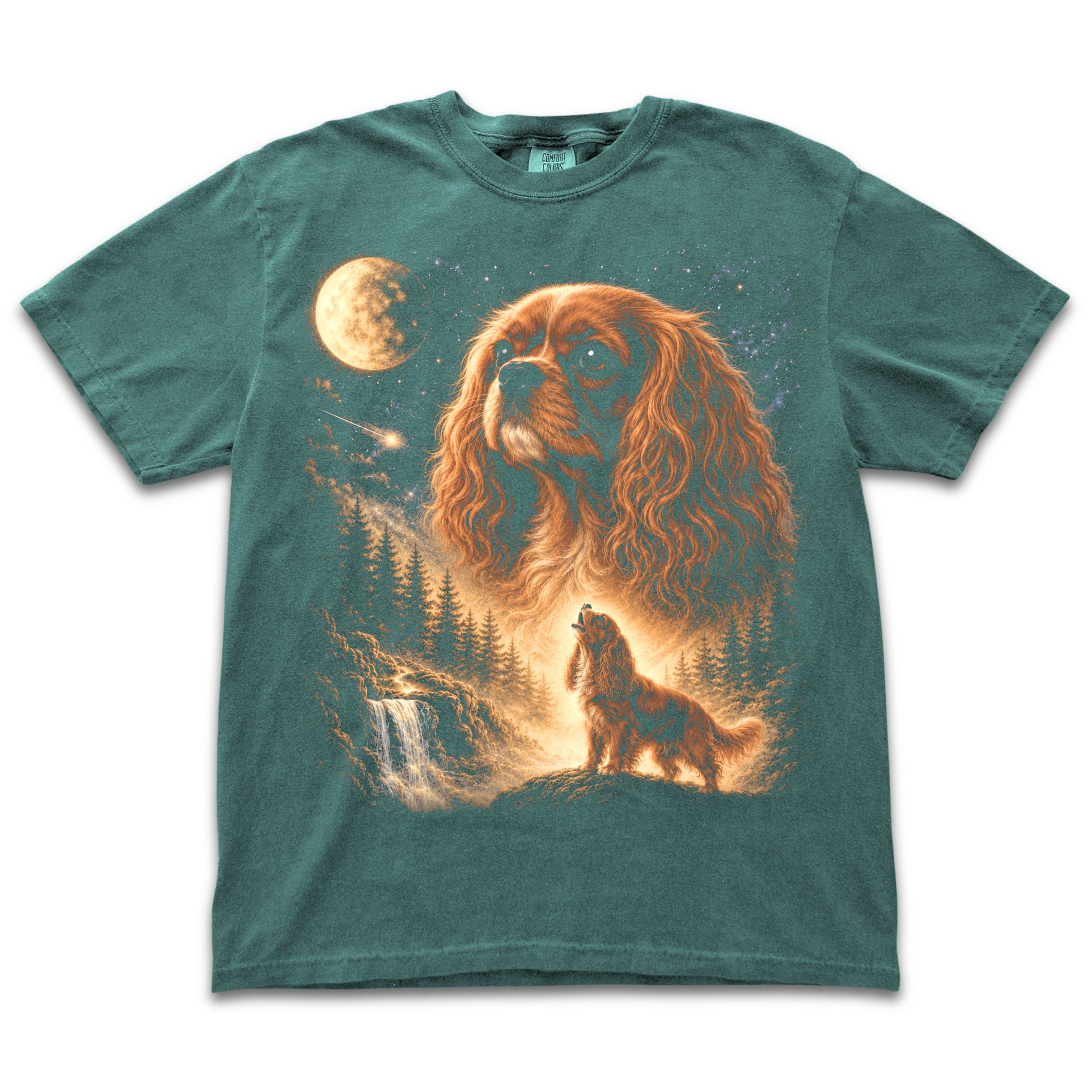 Ruby Cavalier Howling to the Moon