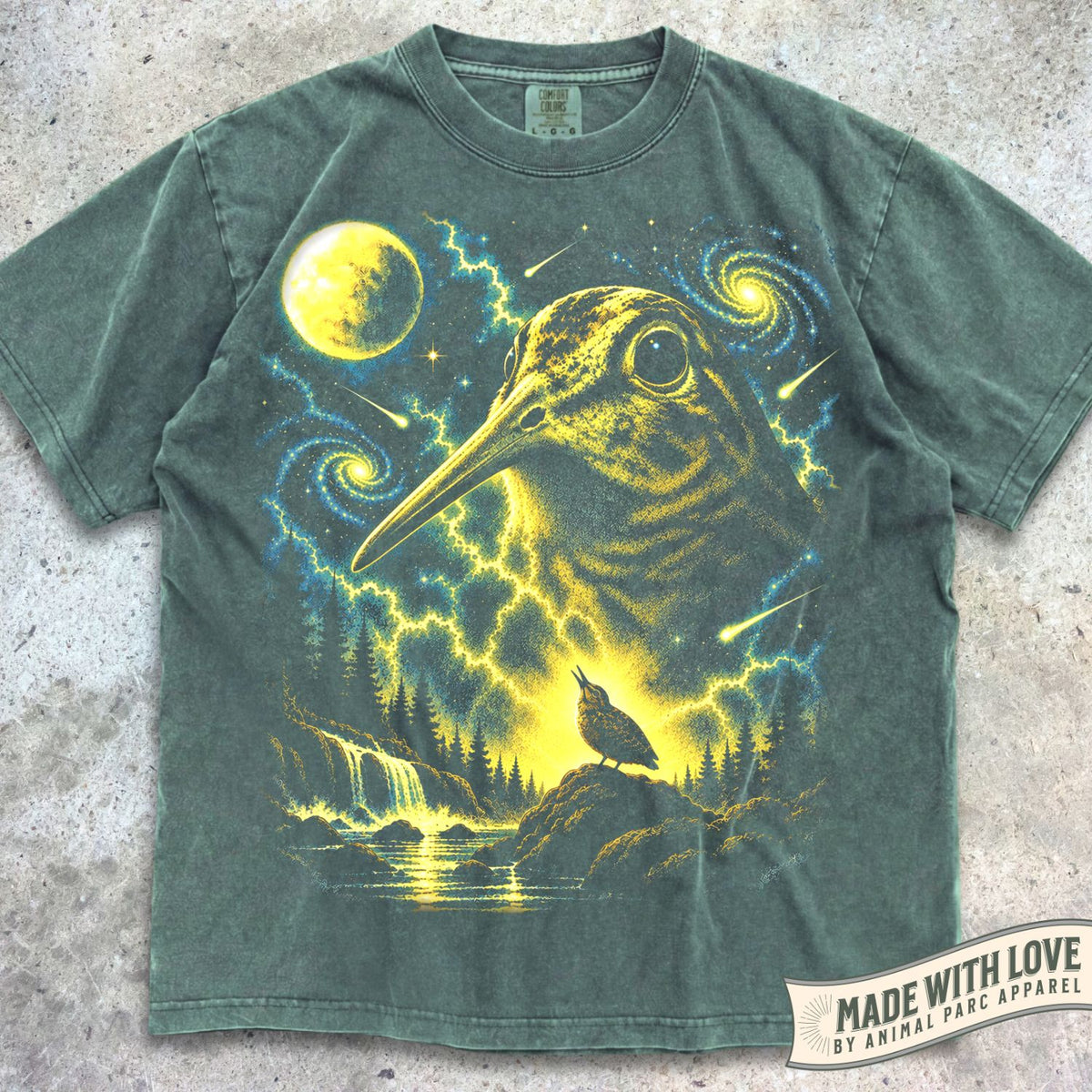 American Woodcock Howling Moon Tee