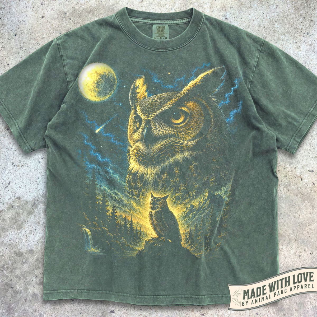 Great Horned Owl Moonlight Tee