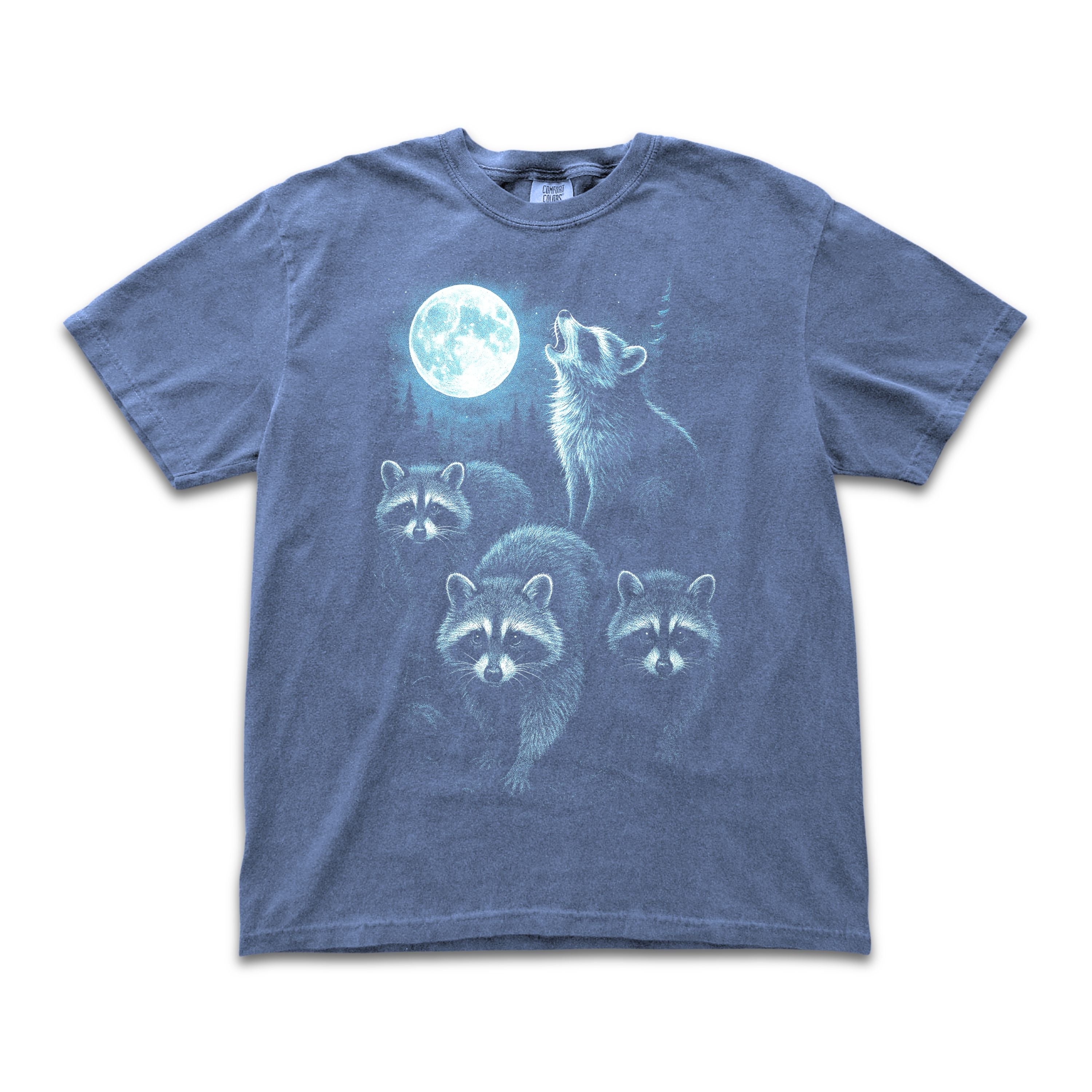 Raccoons Howling Moon Tee