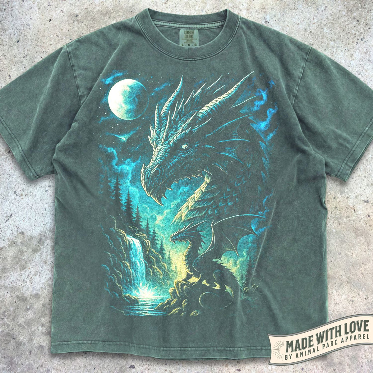 Blue Moonlight Dragon Tee