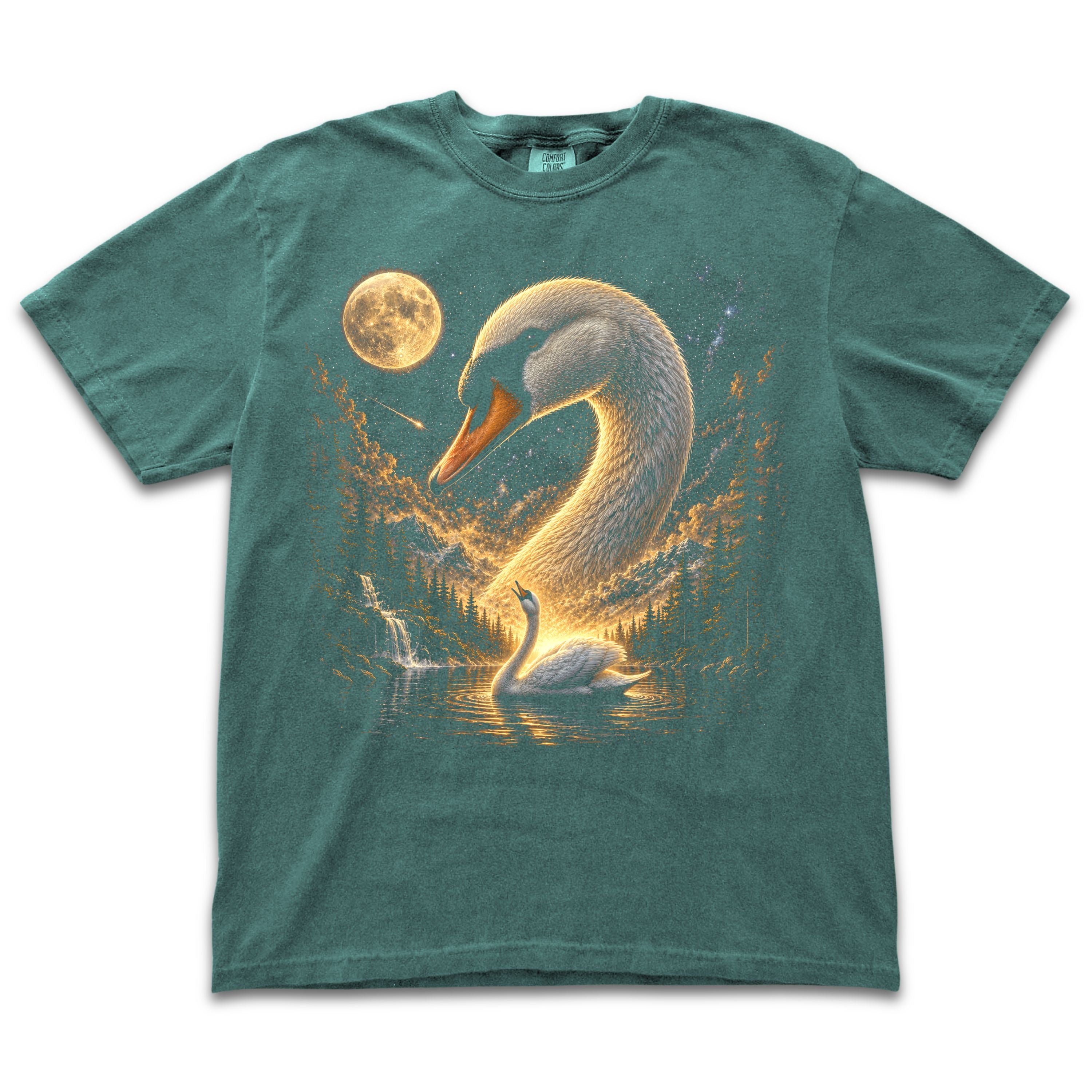 Swan Howling to the Moon
