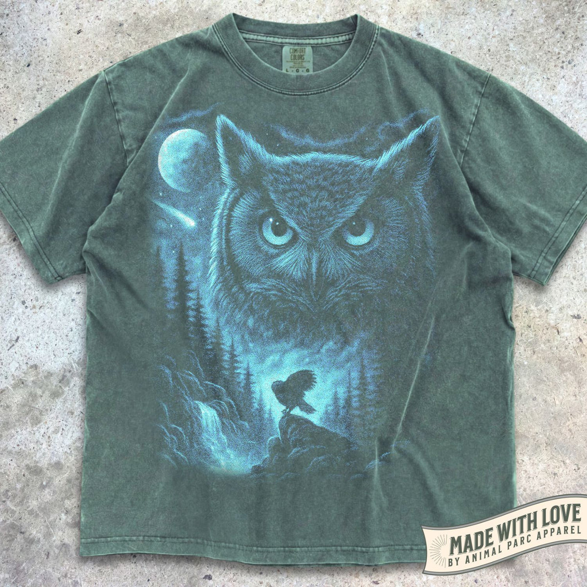 Blue Moonlight Owl Tee