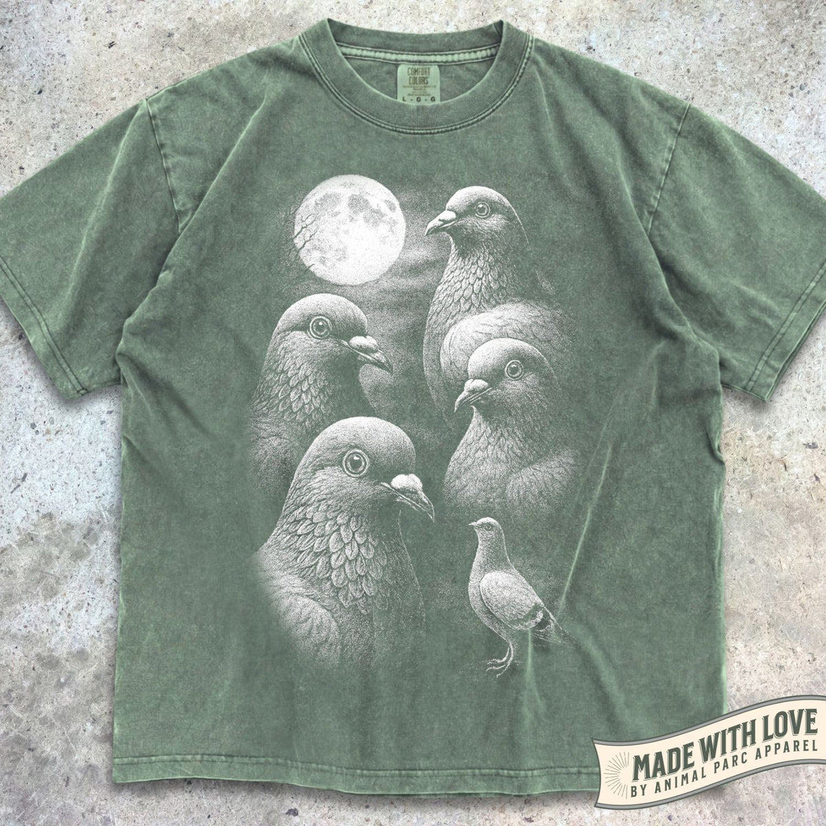 Full Moon Pigeons Tee