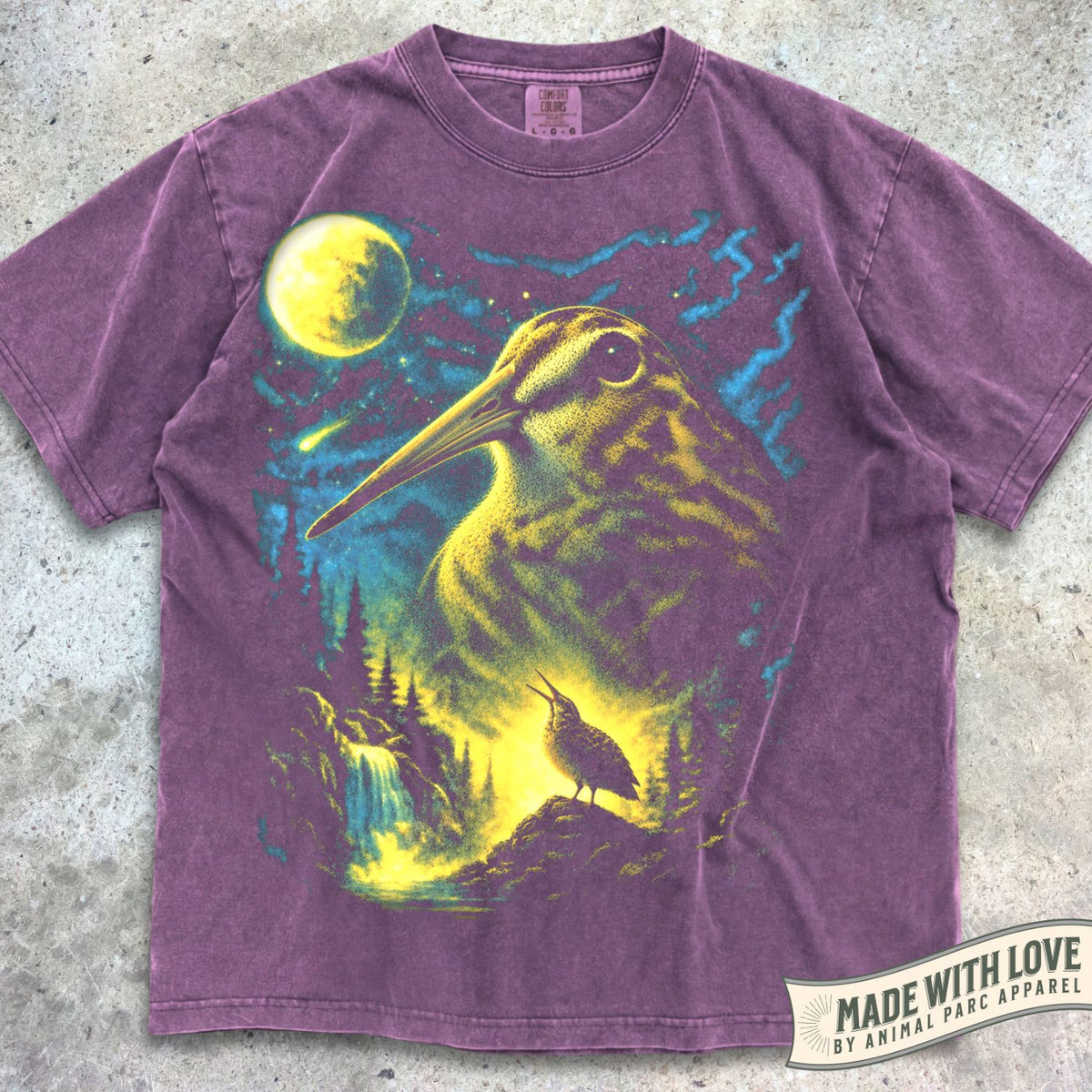 American Woodcock Howling to the Moon Tee