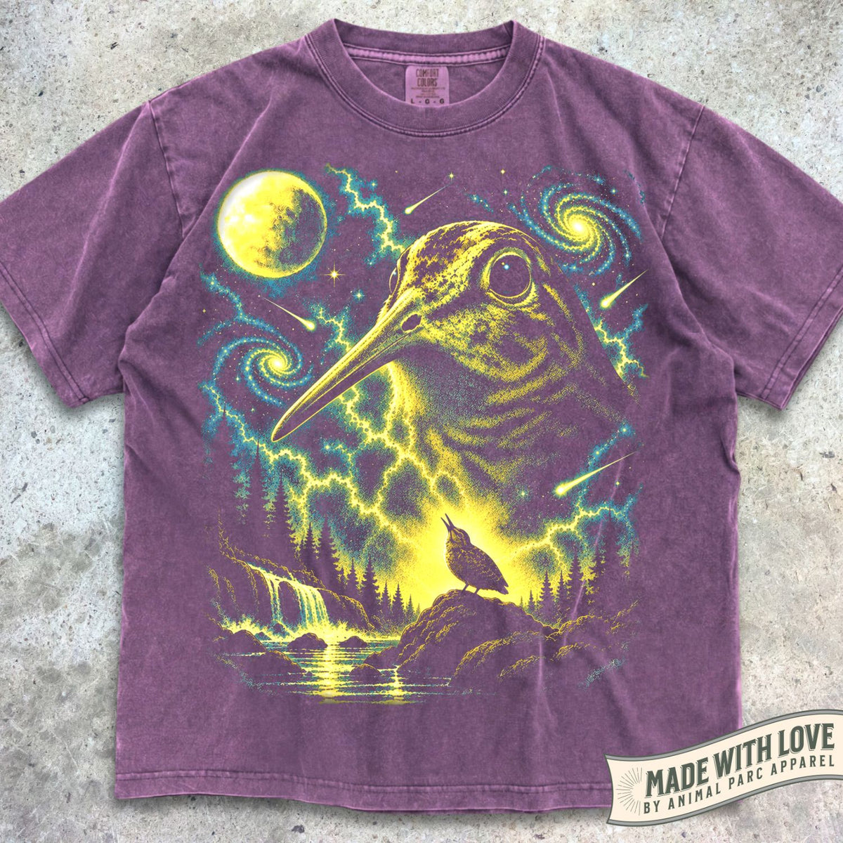 American Woodcock Howling Moon Tee