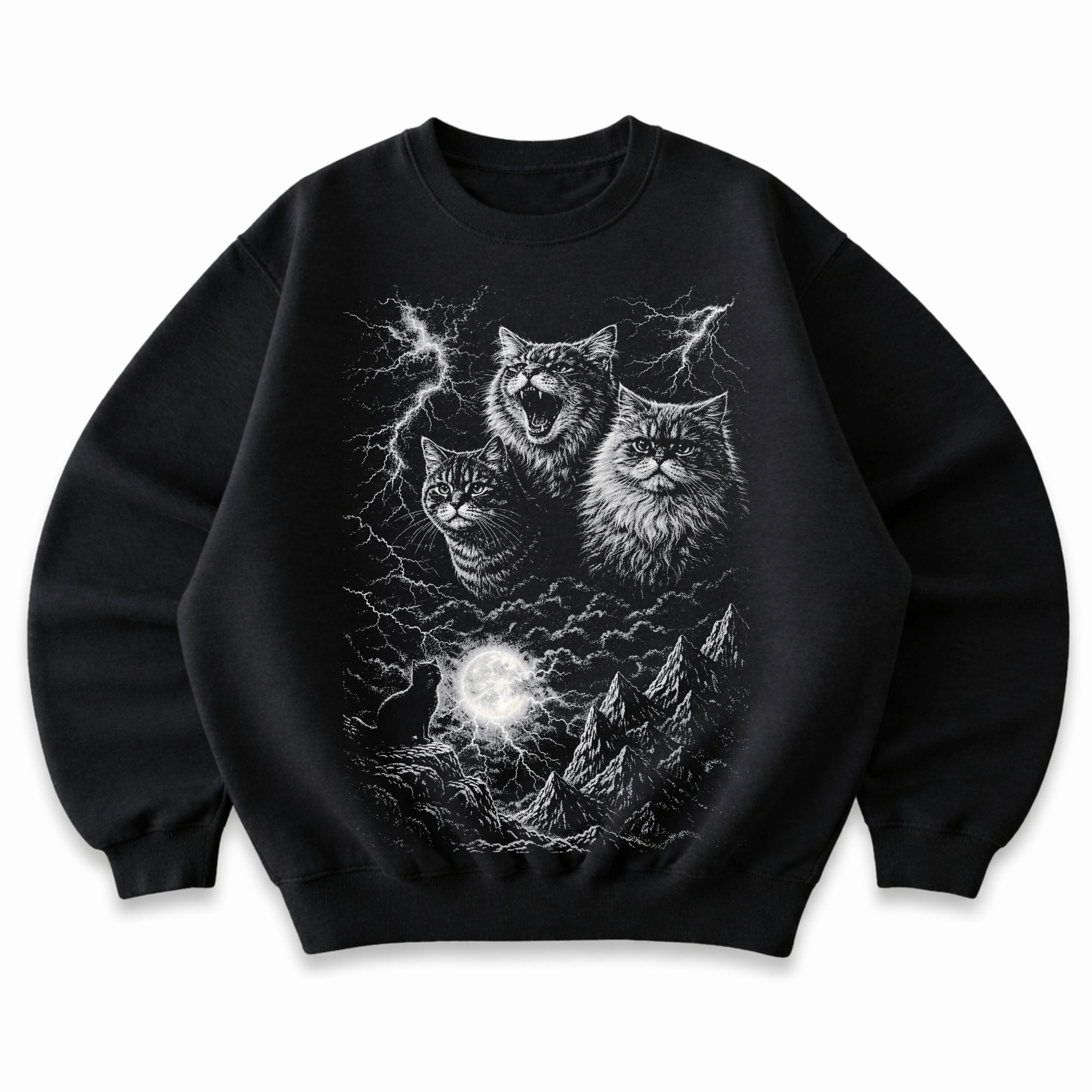 Lightning Cats Crewneck