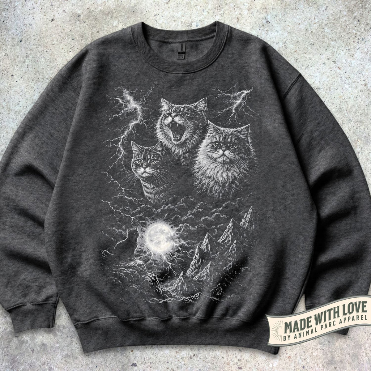 Lightning Cats Crewneck