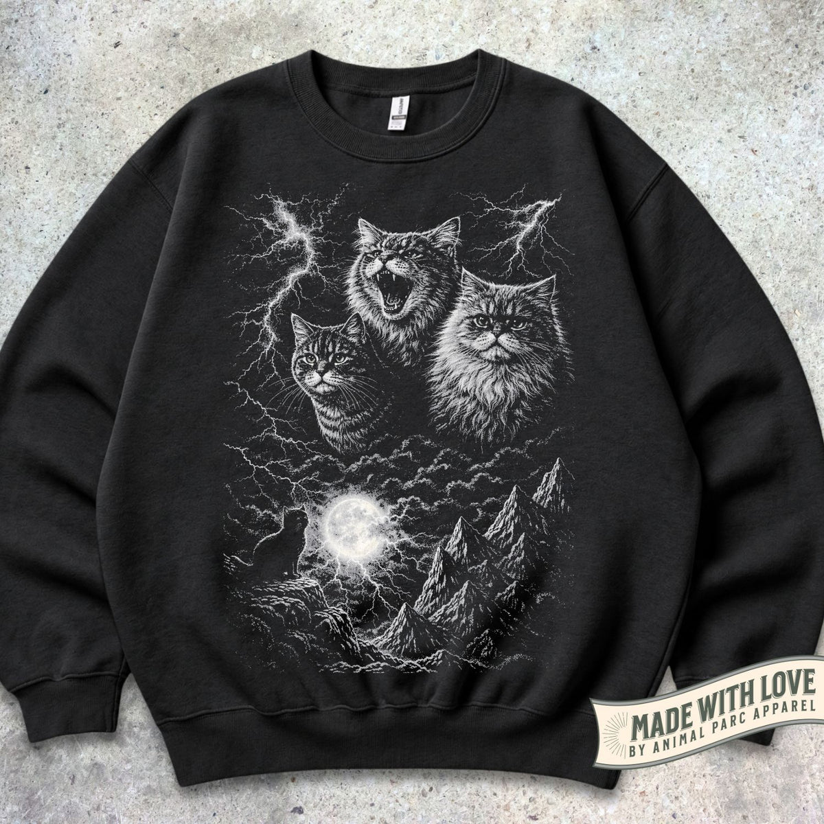 Lightning Cats Crewneck