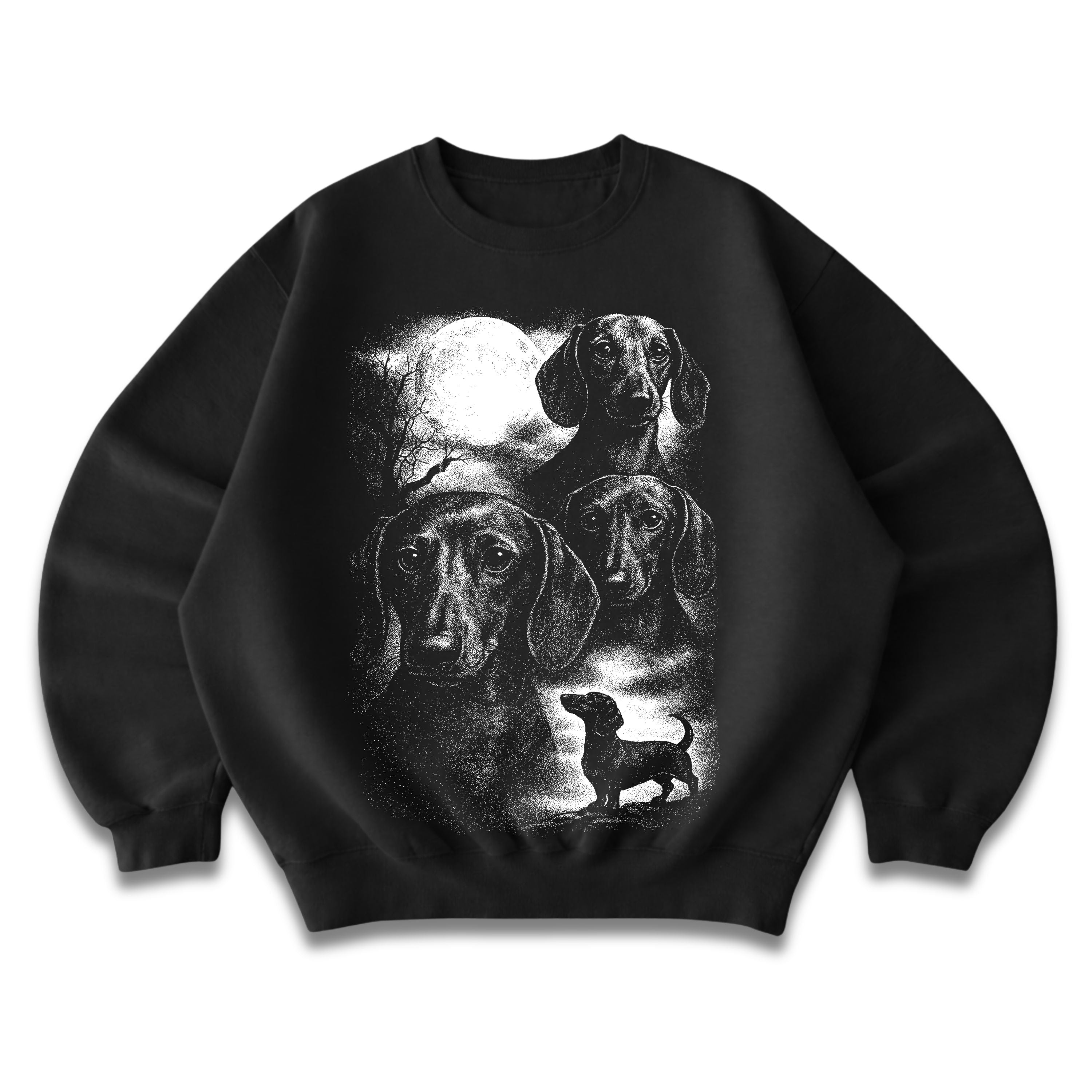 Wiener Dogs Full Moon Crewneck