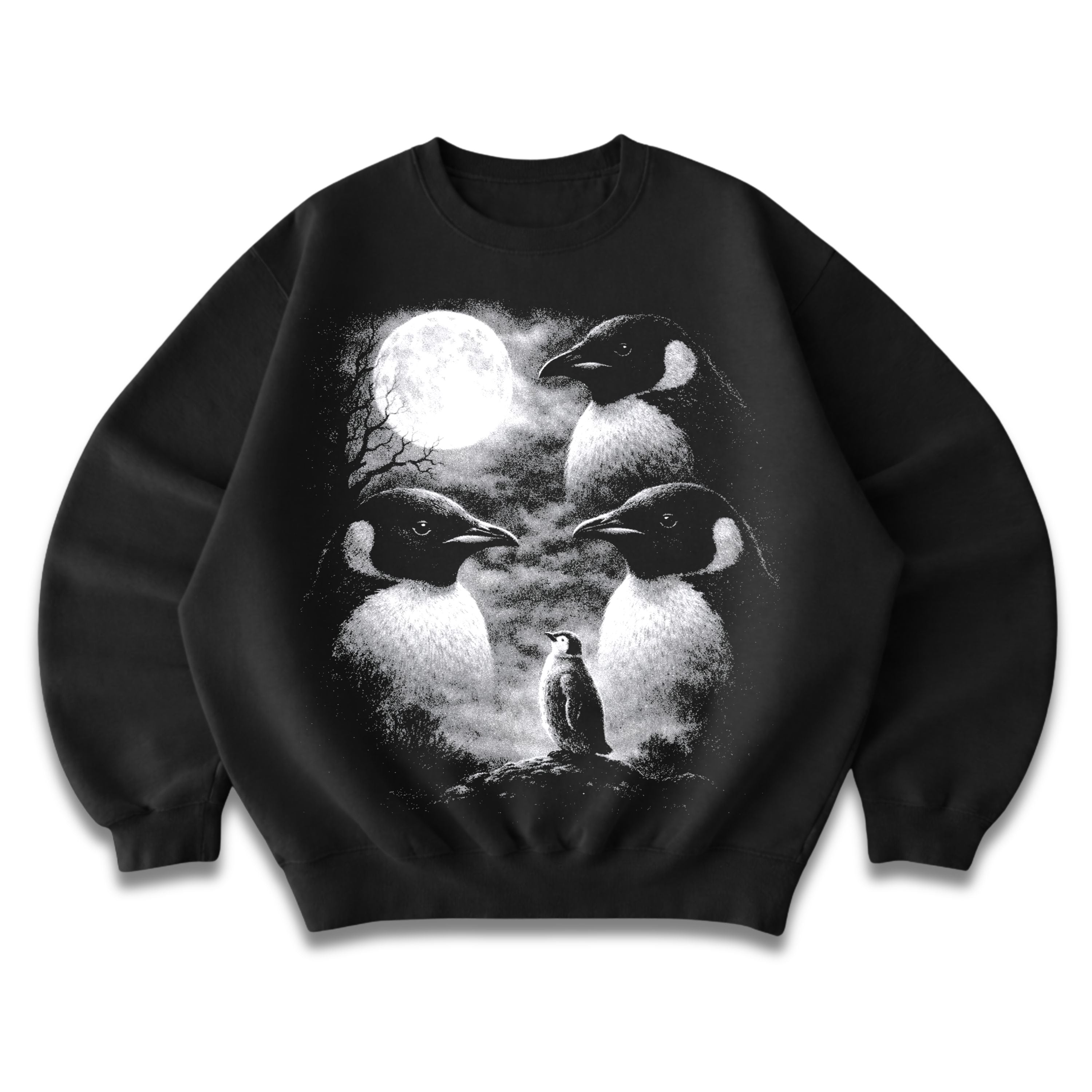 Penguins Full Moon Crewneck