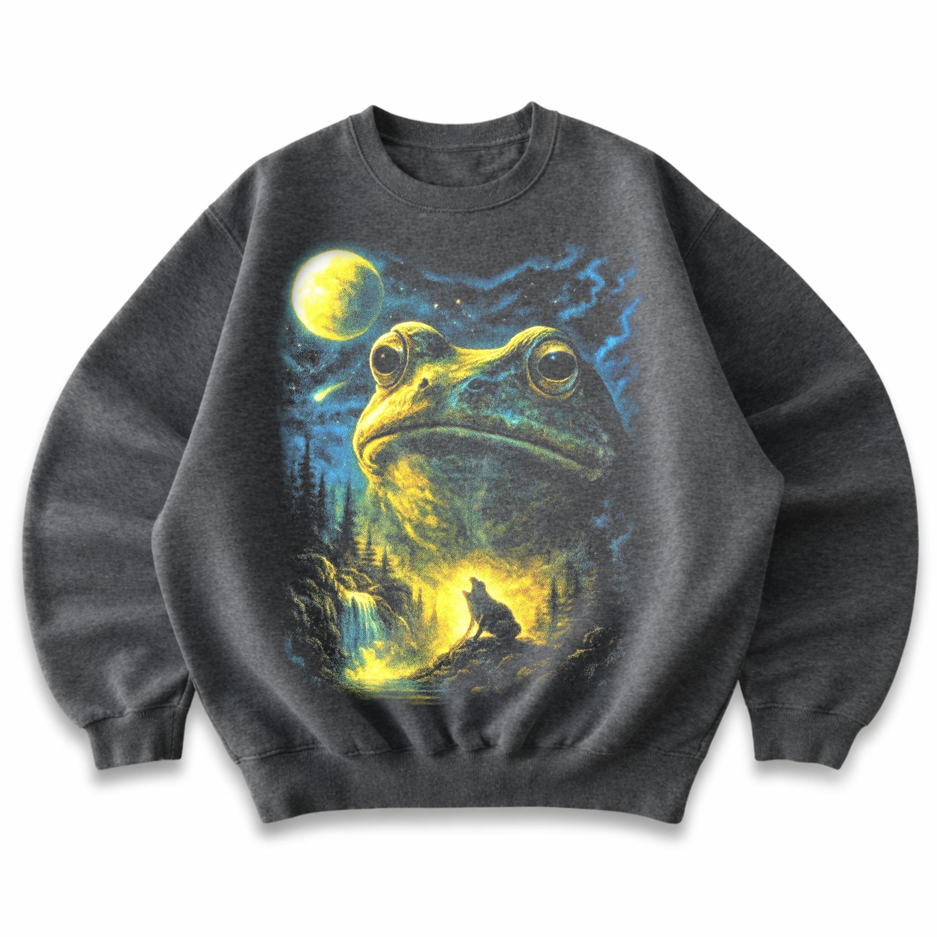 Frog Howling to the Moon