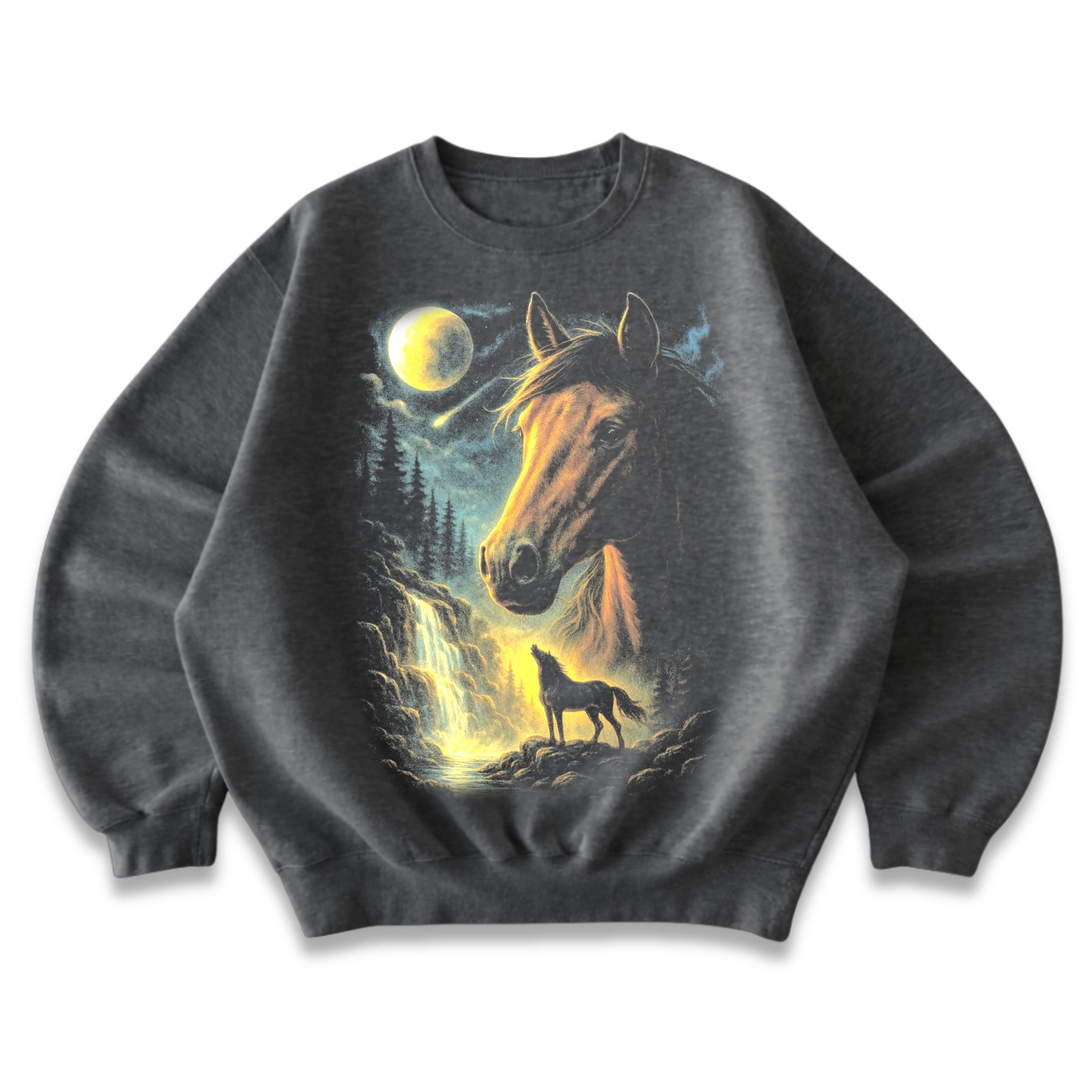 Horse Moonlight Crewneck