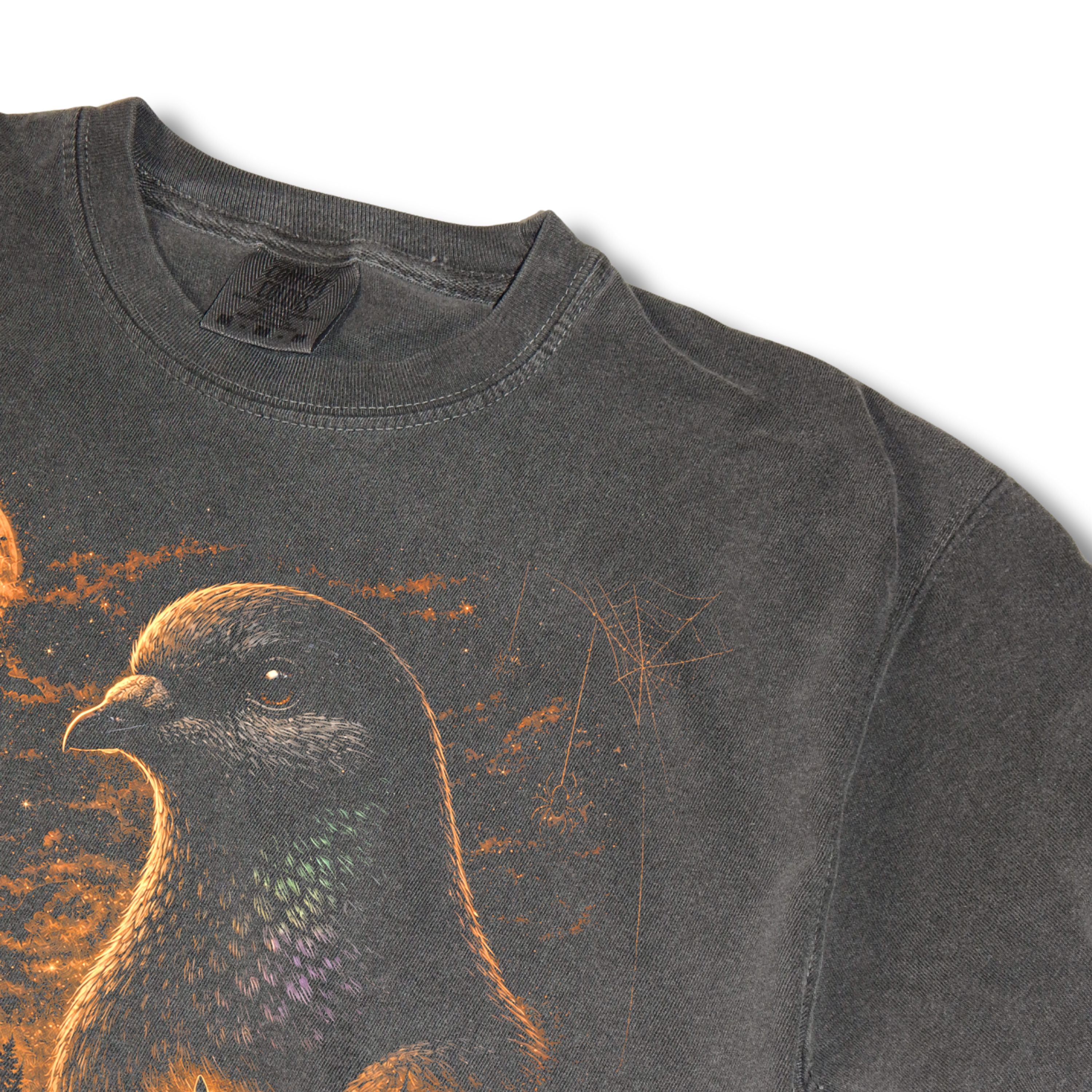 Halloween Pigeon Howling to the Moon