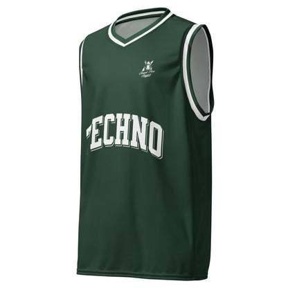 Techno Basketball Jersey - Deep Green