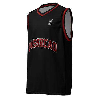 Basshead Basketball Jersey - Black/Red