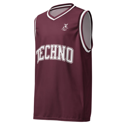 Techno - Basketball Jersey Maroon