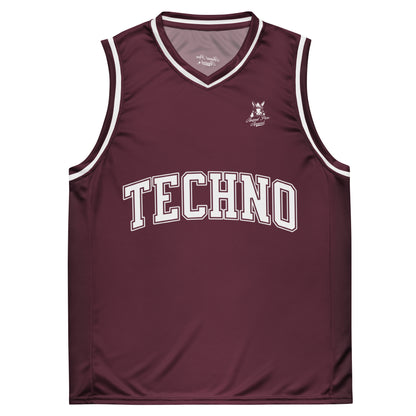Techno - Basketball Jersey Maroon