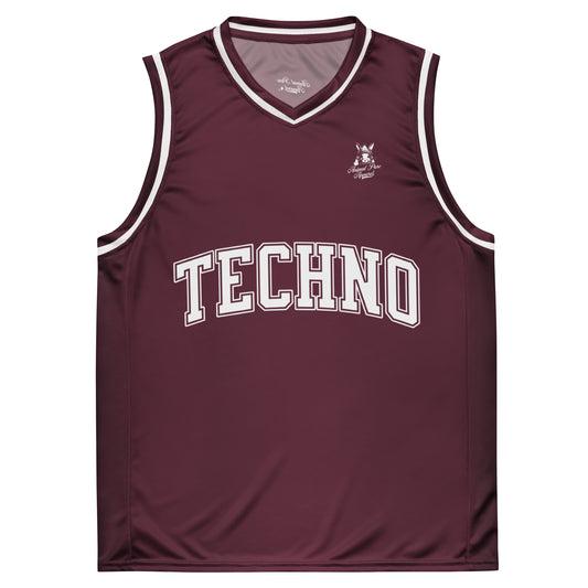 Techno - Basketball Jersey Maroon
