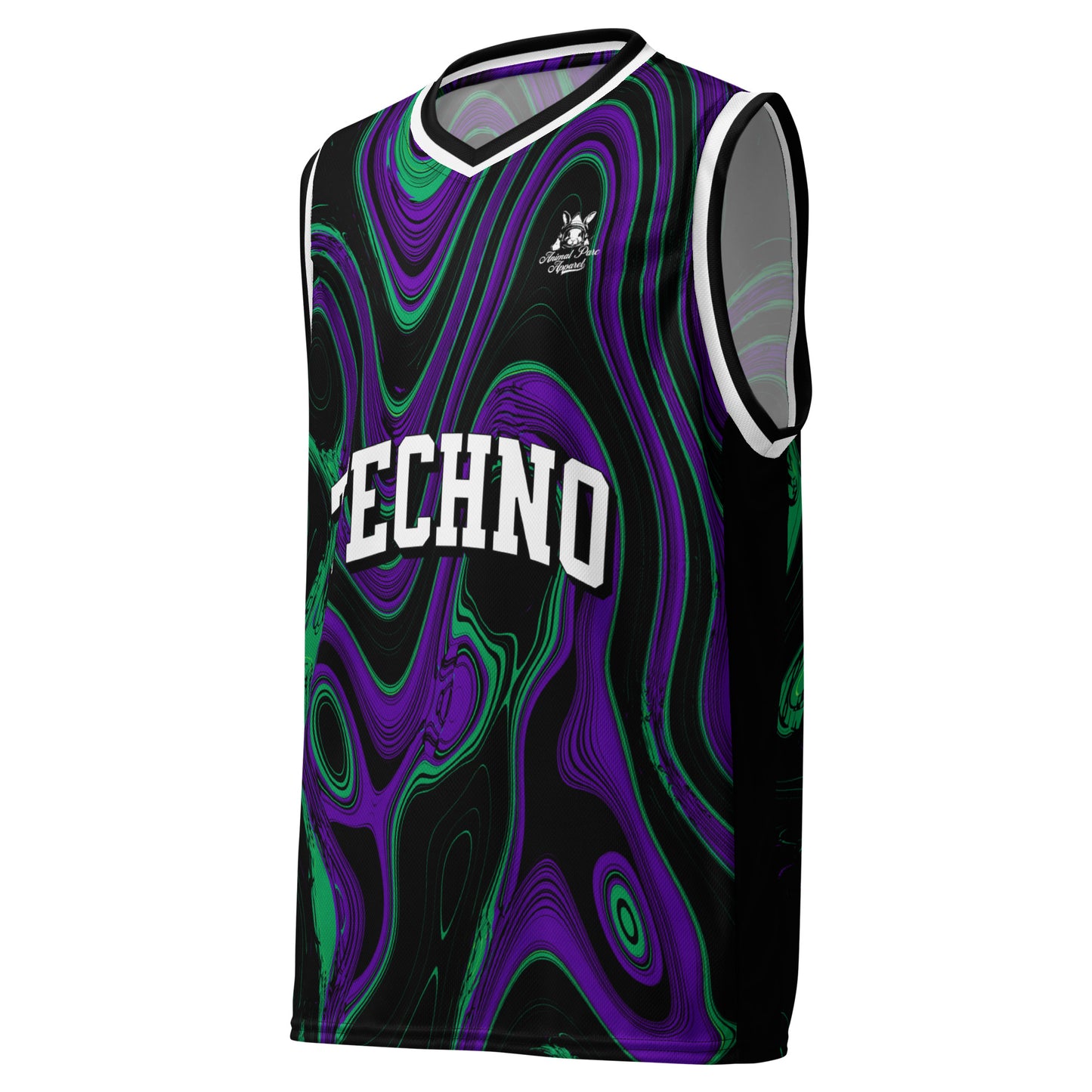 Techno Jersey - Purple Green Liquid
