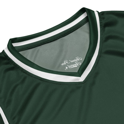 Techno Basketball Jersey - Deep Green